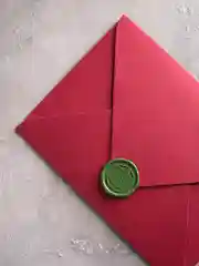 Лесной зеленый сургуч в сердечках, 20 штук