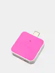Розовый кард-ридер OTG, micro USB