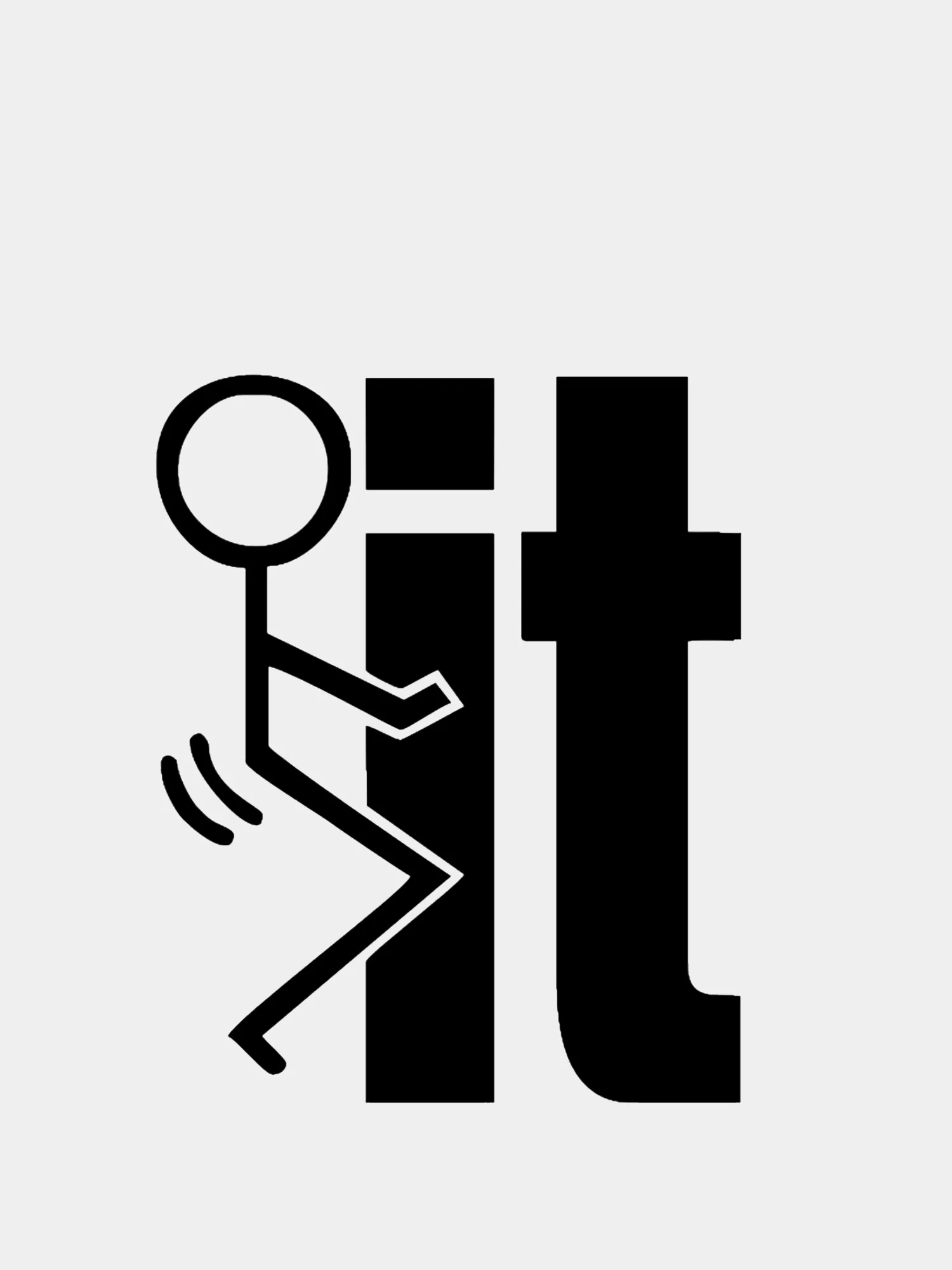 Черный наклейки на авто "It"