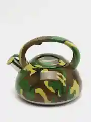 Зеленый чайник из нержавеющей стали МВ, со свистком, 3 литра