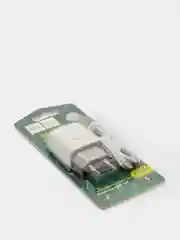 Белый сетевое зарядное устройство Hoco C73A, 2 x USB, кабель Lightning, до 2.4A