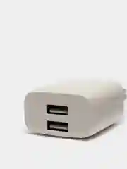 Белый сетевое зарядное устройство Hoco C73A, 2 x USB, кабель Lightning, до 2.4A