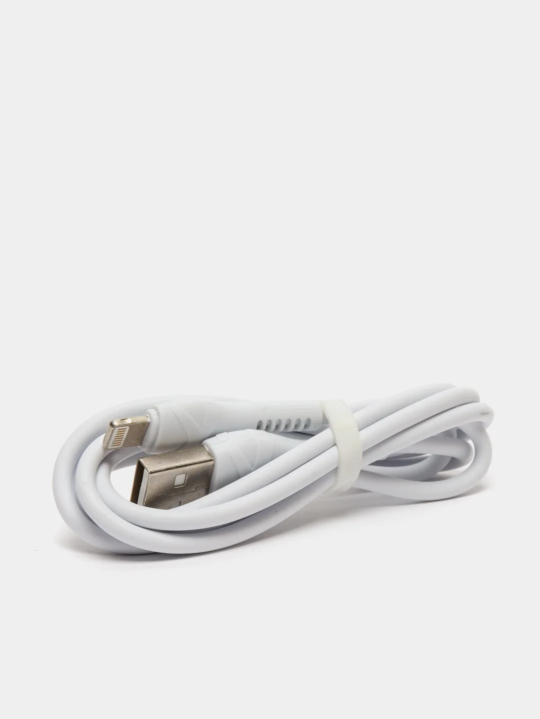 Белый сетевое зарядное устройство Hoco C73A, 2 x USB, кабель Lightning, до 2.4A