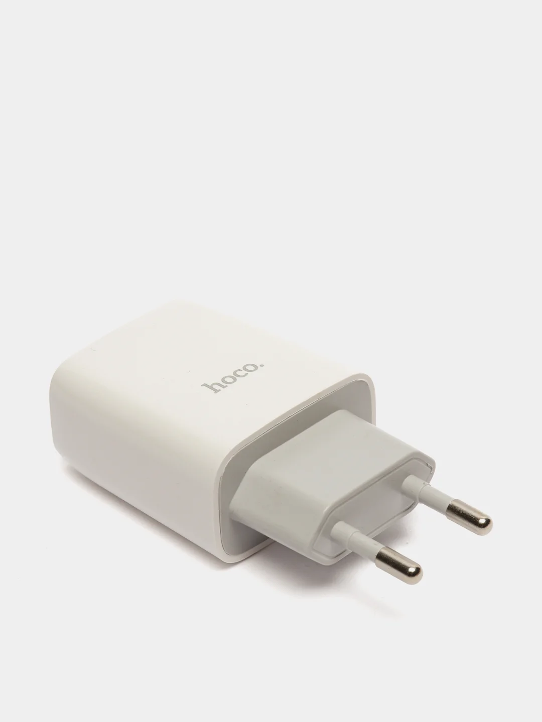 Белый сетевое зарядное устройство Hoco C73A, 2 x USB, кабель Lightning, до 2.4A