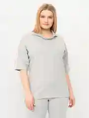 Серый костюм спортивный женский