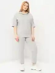 Серый костюм спортивный женский
