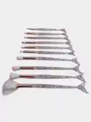 Розовый кисти для макияжа, 10 шт