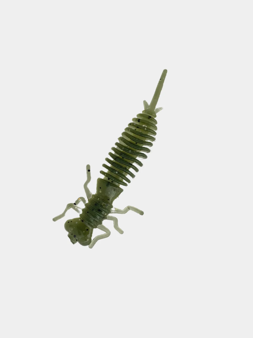 Тёмно-серый силиконовая приманка Maggot 50 мм (10 шт)