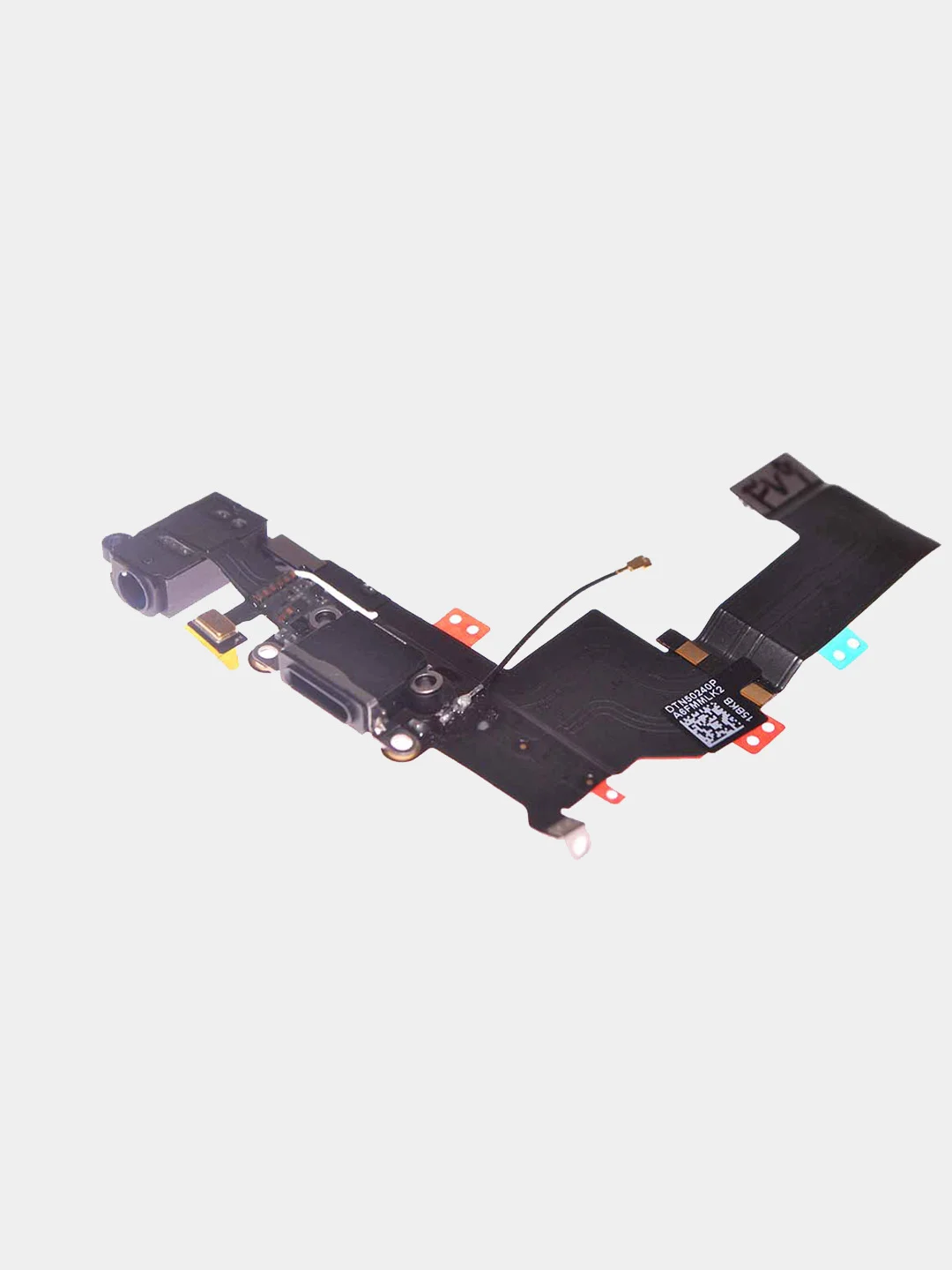 Шлейф на разъем зарядки и гарнитуру Apple iPhone 5, 5S (белый, черный)