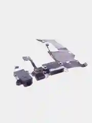 Шлейф на разъем зарядки и гарнитуру Apple iPhone 5, 5S (белый, черный)