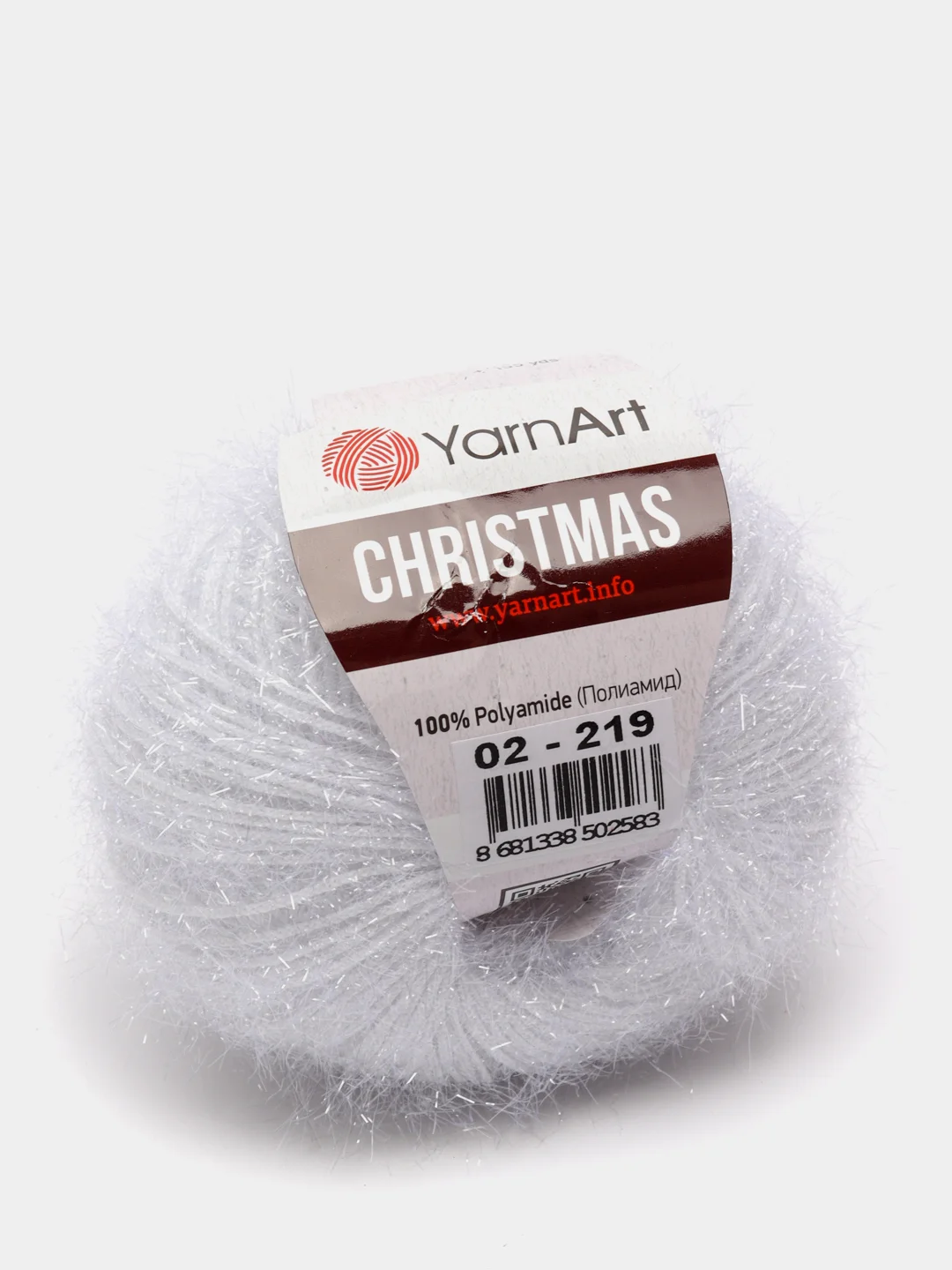 Белый пряжа YarnArt Christmas (Ярнарт Кристмас)
