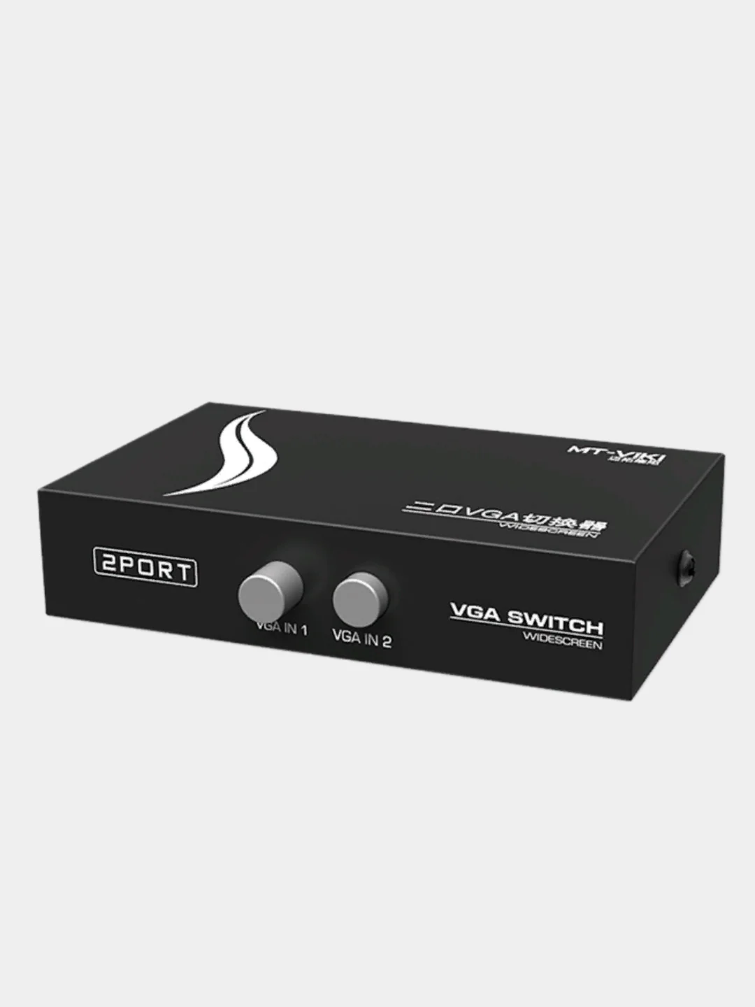 Черный переключатель монитора VGA, на 2 порта