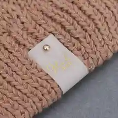 Желтый бирка с кнопкой Hand made для рукаделия
