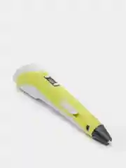 Желтый 3д ручка второго поколения 3D Pen-2, с комплектом стержней из пластика PLA