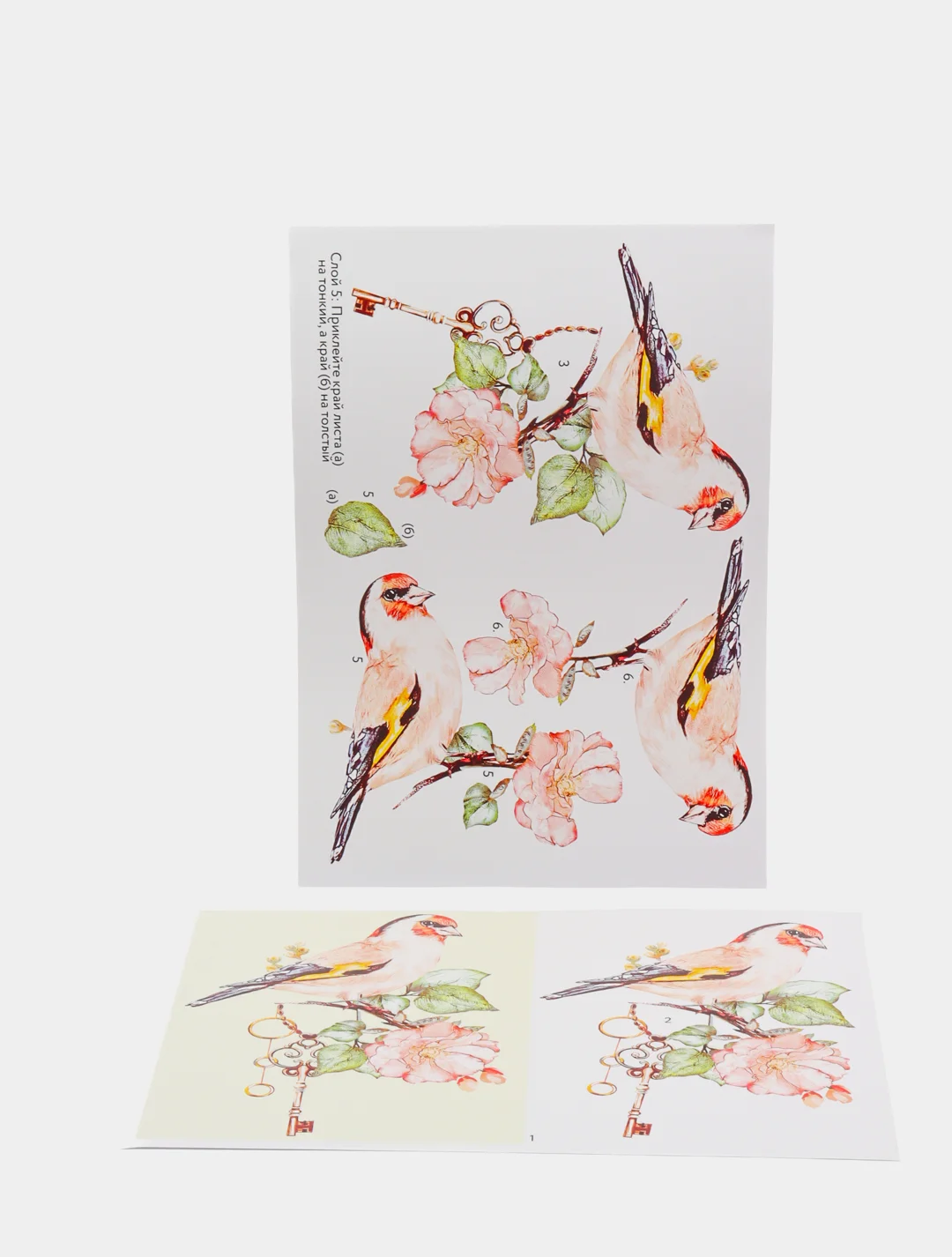Набор для творчества в технике папертоль. Нежная серия: песня весны. Paperlove