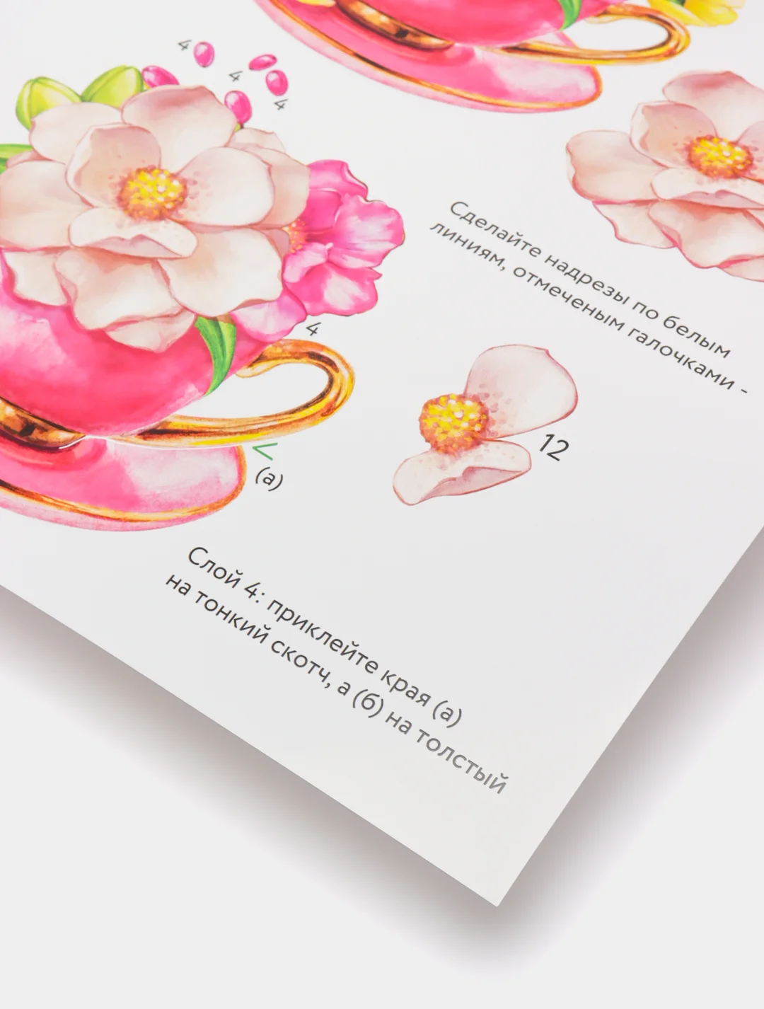 Набор для творчества в технике папертоль. Чашечка лета. Paperlove