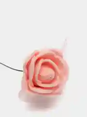 Коралловый розы из фоамирана на проволоке 12 шт