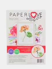 Набор для творчества в технике папертоль. Оранжевая гортензия. Paperlove