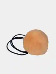 Бирюзовый резинка для волос с мехом