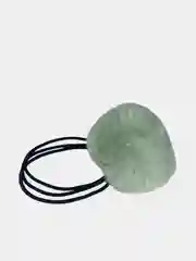 Бирюзовый резинка для волос с мехом
