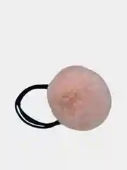 Бирюзовый резинка для волос с мехом