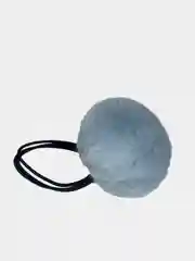 Бирюзовый резинка для волос с мехом