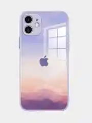 Лавандовый чехол для IPhone 12, 13, Pro, Pro Max, силиконовый, "Небо"