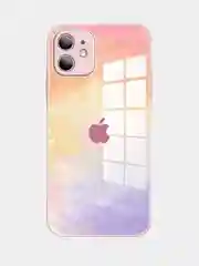Кораллово-розовый чехол для IPhone 12, 13, Pro, Pro Max, силиконовый, "Небо"