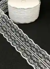 Белый кружево, 45 мм, 13,5 метров