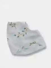 Белый нагрудник, слюнявчик для кормления/ фланель, 100%хлопок