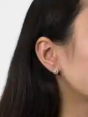 Зеленый серьги с глазками, Дубайское золото