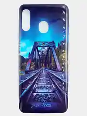 Бирюзовый чехол для Samsung A01, A30/A20, A20S, M30S/M21, A50, A51, рисунок