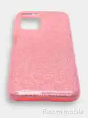 Розовый чехол блестящий Samsung Galaxy A02, A12, M12, накладка c блёстками Самсунг А02, А12, М12