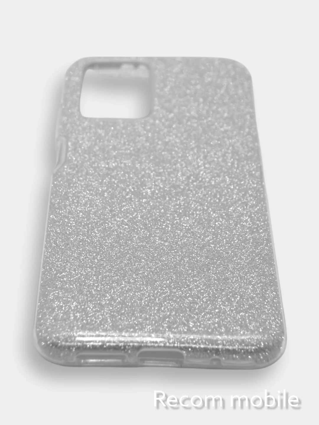 Серебряный чехол блестящий Samsung Galaxy A02, A12, M12, накладка c блёстками Самсунг А02, А12, М12