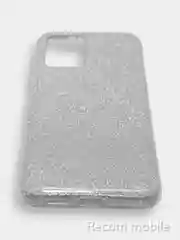 Серебряный чехол блестящий Samsung Galaxy A02, A12, M12, накладка c блёстками Самсунг А02, А12, М12