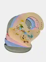 Силиконовый нагрудник для кормления с кармашком