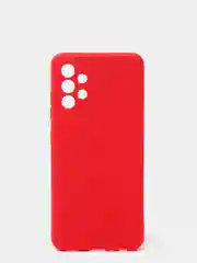 Красный чехол Samsung A12 / M12 / A22 / M32 / M22 / A32 силиконовый с защитой камеры