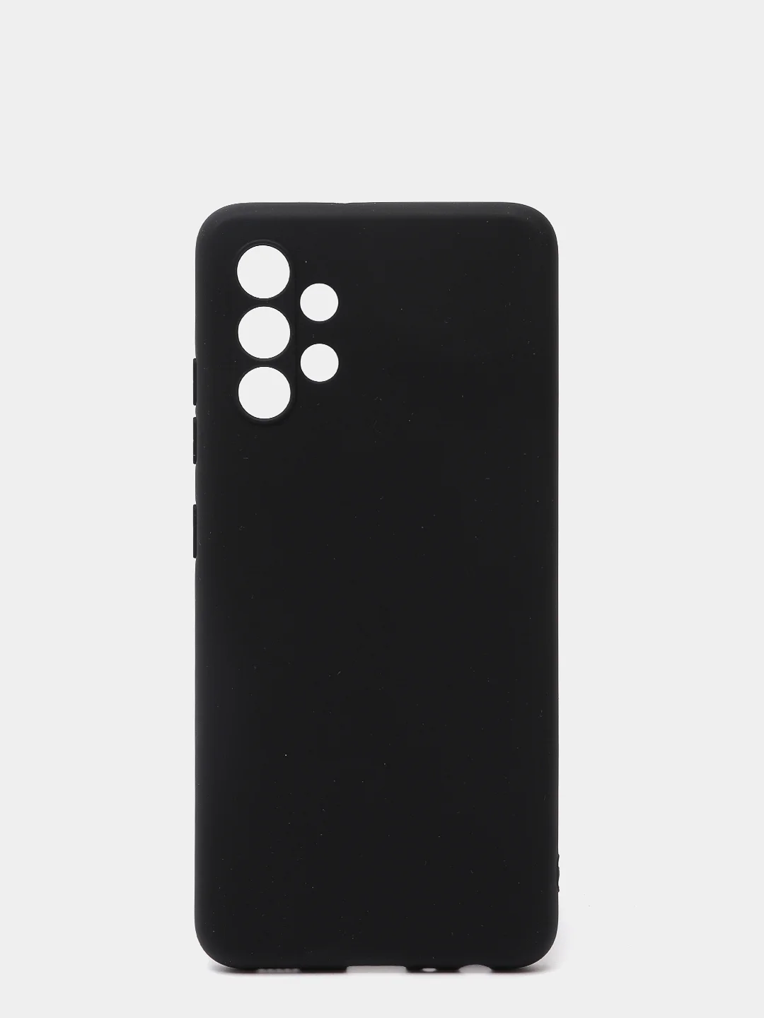 Черный чехол Samsung A12 / M12 / A22 / M32 / M22 / A32 силиконовый с защитой камеры