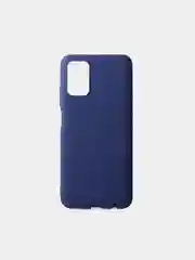 Синий матовый чехол для Samsung Galaxy A03S, силиконовый