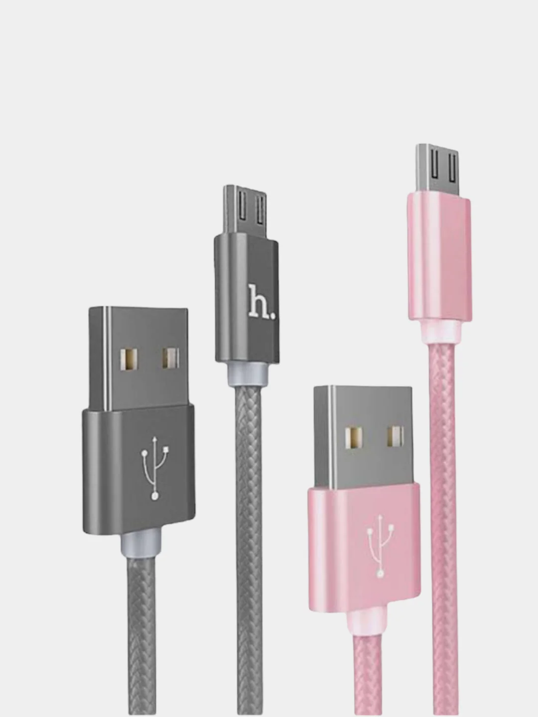 Кабель MicroUSB Hoco X2 с тканевой оплеткой, 2.4А, 1 м