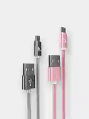 Кабель MicroUSB Hoco X2 с тканевой оплеткой, 2.4А, 1 м