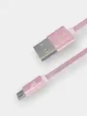 Пудровый кабель MicroUSB Hoco X2 с тканевой оплеткой, 2.4А, 1 м