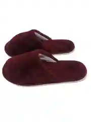 Тапочки домашние женские, бордовые
