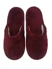 Тапочки домашние женские, бордовые