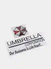 Коралловый меланж наклейка на авто "Umbrella corporation"