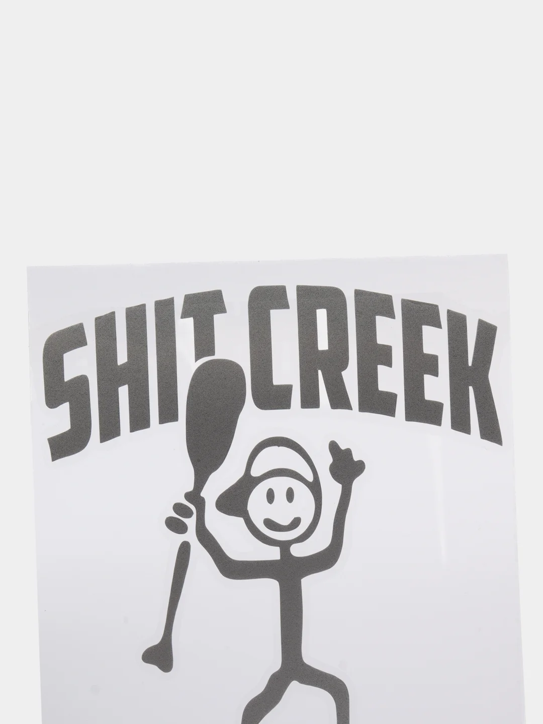 Черный наклейка на авто "Shit creek survivor"