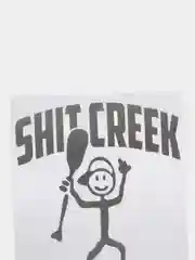Черный наклейка на авто "Shit creek survivor"