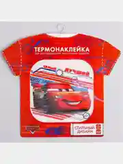 Красный термонаклейка на футболку