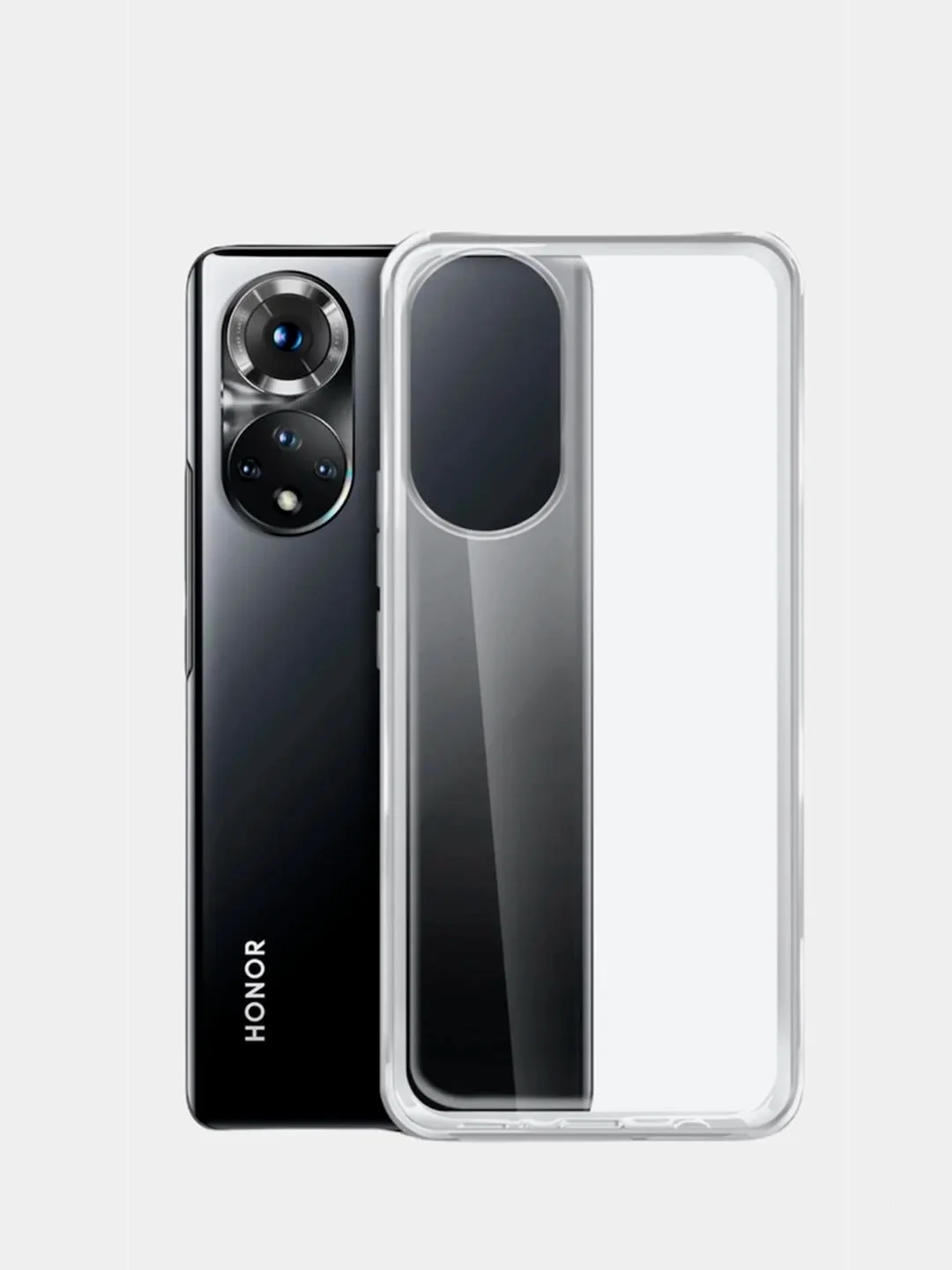 Прозрачный чехол Honor 50 и Huawei Nova 9 силиконовый матовый цветной, прозрачный