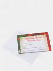 Письмо Деду Морозу "Колокольчики" формат А4, 100гр/м с цветным конвертом 23х16 см